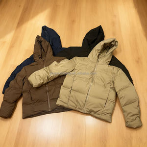New Arrival High Quality Winter Men's Puffer Jacket with <b>Stand</b> Collar Breathable Custom Logo <b>on</b> Front - Product Image 1