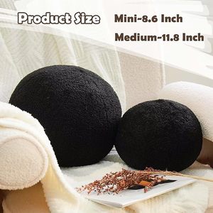 Le plus mignon coton boule ronde en peluche oreiller pour la décoration intérieure pour canapé chambre salon bureau chambre décoratif sphère coussins - Product Image 3