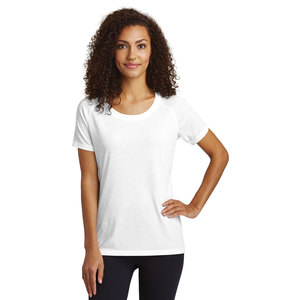 Camiseta gris cómoda con cuello redondo para mujer Super Soft 100% poliéster sólido - Product Image 4