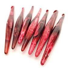 Crochets en bois et résine de style bohème Aiguilles à coudre à la main pour des projets de crochet uniques - Product Image 4