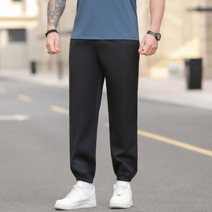 Pantalones de entrenamiento para correr informales deportivos XL para hombre, pantalones de gimnasio de cintura media de secado rápido de alta calidad con cordón de apertura de cremallera plano - Product Image 2