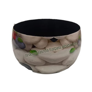 Hot Selling Classic Design <b>Glazed</b> Metal Planter Round Iron Flower <b>Pot</b> for Living Room Decorative at Wholesale Price - Product Image 4