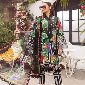 Nueva moda para mujer, trajes de césped, vestido de verano, ropa de mujer, trajes de césped paquistaníes al por mayor 2024 - Product Image 1