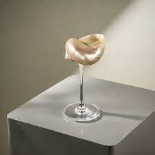 Verres à vin coquillage élégants: charme côtier luxueux pour un dîner moderne et un divertissement sophistiqué à la maison - Product Image 5