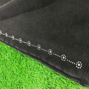 Wholesale OEM Custom 400GSM Acid <b>Washed</b> French Terry Sweatpants - Stone <b>Washed</b> Cotton Rhinestone <b>Screen</b> Printing Ready Trousers - Product Image 5