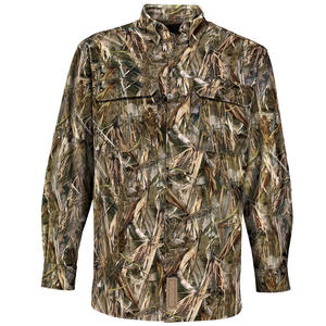 Camisas de caza al aire libre de precio barato de poliéster 100% de alta calidad para camisas de caza transpirables de manga larga para hombres - Product Image 1