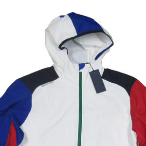 Chaquetas de nailon personalizadas de calidad superior para hombres y mujeres, rompevientos con cremallera de bloque de Color con tecnología impermeable, ropa 2025 - Product Image 3