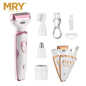 Rasoir électrique MRY 4 en 1 étanche et à une lame pour femme, épilation du <span class=keywords><strong>visage</strong></span> et du corps des femmes, tondeuse publique pour le nez et les poils du nez - Product Image 3