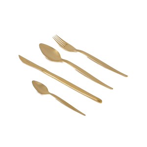 Couverts design moderne de qualité supérieure, ensemble de couverts de luxe en acier inoxydable/laiton de haute qualité pour restaurant et hôtel - Product Image 2
