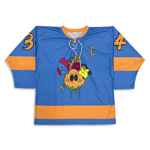 High Quality Printed Ice Hockey Jersey Wholesale Custom Team Uniform Quick Dry Breathable OEM Service 100% Polyester Unisex - Product Image 1