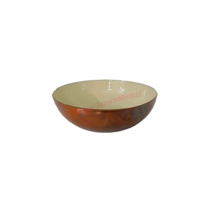 Cuenco de Metal moderno personalizable de alta calidad de mediados de siglo, vajilla decorativa en relieve de latón ecológica/vajilla pulida para - Product Image 5