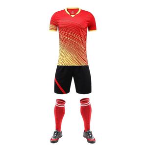 Custom <b>Light</b> Blue Pink Men's Adult Soccer Uniform Set Gradient Jersey Shorts Socks Quick Dry Breathable OEM - Product Image 4