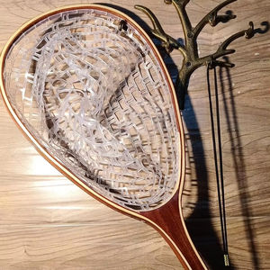 Red de Aterrizaje para Pesca con Mosca al Aire Libre, Red de Trucha, Marco de Madera con Red de Goma Fundida a Mano, Red de Pesca para Aterrizaje de Thor - Product Image 1