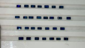 Baguettes de zafiro azul oscuro, producto a granel hecho a mano a la moda, piedra preciosa de diamante transparente azul Natural suelta - Product Image 4