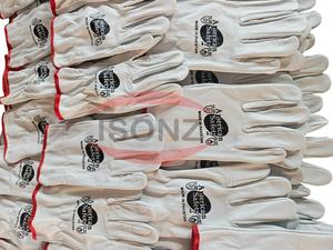 Gants de travail mécaniques résistants aux coupures de haute qualité en grain de vache ISONZ EN388 - Product Image 3