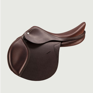 Silla de salto de ajuste seguro, asiento de equitación equilibrado de cuero duradero para entrenamiento de salto ecuestre, estabilidad, comodidad y acción en campo - Product Image 3