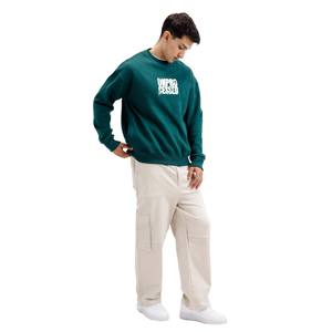 Sweat-shirt à col rond surdimensionné personnalisé Vêtements pour hommes Manches longues en coton polaire Sweat-shirts surdimensionnés pour hommes - Product Image 1