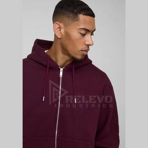 Sweat-shirts à capuche en coton/polyester confortables pour hommes, grande taille, meilleure vente, hiver, fermeture éclair sur le devant, fabrication au Pakistan, prix bas - Product Image 3