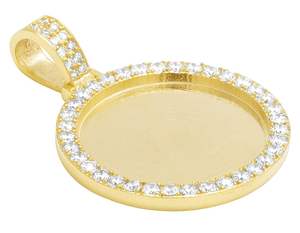 Nouveau Design Personnalisé Style Hip Hop Glacé Moissanite Rond Diamant Mémoire Photo Pendentif Pour Hommes - Product Image 2