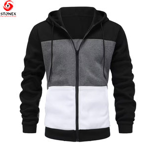 Sudadera con Capucha de Alta Calidad y Bajo Precio para Hombre, Corte Regular, 100% Algodón, Felpa, Color Sólido, con Cierre, Ropa de Calle de Invierno, Transpirable y de Secado Rápido - Product Image 1