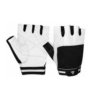 Gants de fitness en cuir Spandex personnalisables pour les sports de plein air et l'haltérophilie fabriqués au Pakistan - Product Image 1