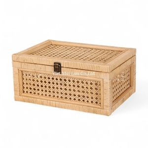 Caja de Almacenamiento de Ratán Sostenible al por Mayor de Vietnam para Organización del Hogar y Almacenamiento Decorativo - Product Image 1