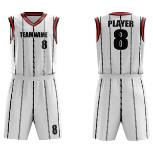 Uniformes personnalisés de basket-ball pour enfants de l'école Maillot de basket-ball en tissu maillé léger de qualité supérieure et ensembles courts - Product Image 4