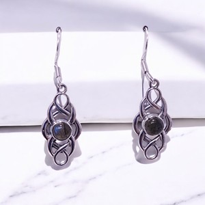 แหวนมูนสโตนช่างฝีมือทำจากเงินสเตอร์ลิง925เครื่องประดับเงิน - Product Image 2