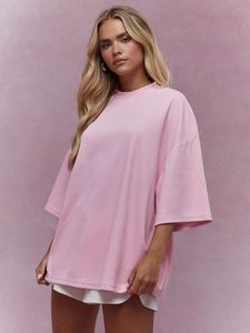 Camisetas Lisas Extra Grandes de Algodón 100% y Spandex Ecológicas al por Mayor para Mujer con Opciones de Logotipo Personalizado Impreso - Product Image 6