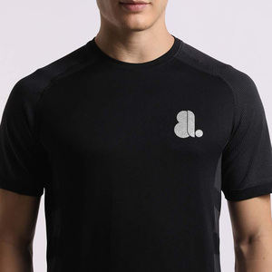 Camiseta de Manga Corta Raglán de Dos Colores Lisa Personalizada para Hombre, Camiseta de Béisbol de Manga Corta de Algodón al por Mayor - Product Image 6