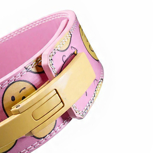 Ceintures de musculation en cuir de vachette imprimées de dessins animés, 13 mm, robustes, pour l'entraînement de force, soutien du dos, antidérapantes - Product Image 3