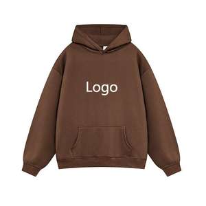 Sweat à capuche unisexe surdimensionné de haute qualité pour homme, 100% coton, logo personnalisé, tissu éponge lourd 450 GSM - Product Image 5