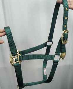 Ganges Grain Premium Legacy Brown Tan Nylon <b>Rope</b> Arabian Horse <b>Halter</b> Leash Equestrian Use - Product Image 1