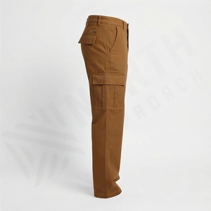 Pantalon cargo décontracté pour homme 2024, léger, en coton, avec cordon de serrage, pantalon de randonnée, pantalon de sport d'extérieur, personnalisable, coupe ajustée - Product Image 3