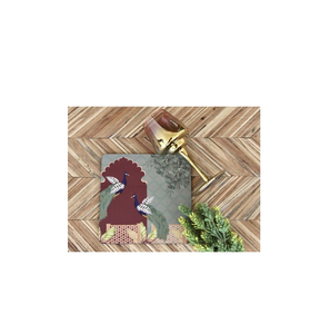 Dessous de plat imprimés en MDF fabriqués à la main en gros Caractéristique écologique et matériau en bois Dessous de plat ronds en MDF - Product Image 1