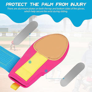 Logo personnalisé Mitaines de baseball pour jeunes et adultes avec protection de la main droite gauche Mitaines coulissantes en néoprène Mitaines au design personnalisé - Product Image 3