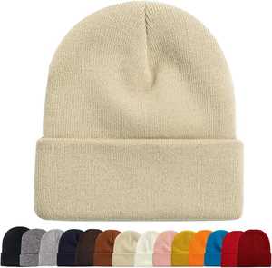 Trending Unisex Wool Blend Winter Street Style Jacquard Hats Soft Warm <b>Knit</b> <b>Beanies</b> Quick Dry Lightweight Adjustable - Product Image 1