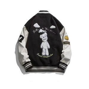 แจ็กเก็ตเลตเตอร์แมนระบายอากาศได้ดีสำหรับผู้ชายเครื่องแต่งกายแนวสตรีทพิมพ์ลายตามสั่งสำหรับฤดูหนาวมาใหม่พร้อม MOQ ต่ำ - Product Image 5