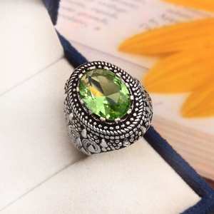 Hermoso anillo de tsavorita natural raro, anillo de Plata de Ley 925, regalo para su regalo de aniversario, anillo de bodas - Product Image 2