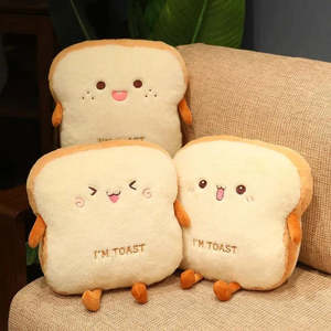 Mignonne Cartoon Pattern Biscotte Toast Peluche Washable Feature - Product Image 5