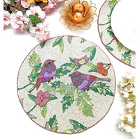 Napperon perlé de vacances Napperon perlé de fête Napperon décoratif en perles de verre parfait pour la table de salle à manger de mariage