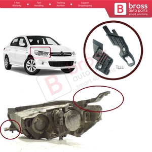 Soporte de Reparación para Faro Delantero BHL537, Juego de Soportes de Montaje, Lado Derecho, para C-Elysee 2012-2017 9675140380 - Product Image 5