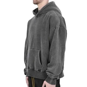 Lavado ácido directo de fábrica, superventas, sudaderas con capucha de lavado ácido de Color personalizado sólido para invierno - Product Image 2