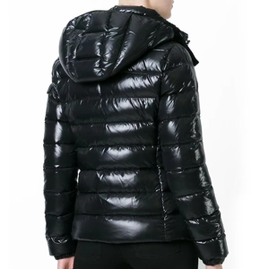 Chaqueta de lona acolchada para hombre, personalizada OEM, de alta demanda, impermeable, cortavientos, con capucha, ligera, cuello alto, logotipo frontal, para invierno - Product Image 6