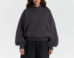 Sweat à capuche Boxy surdimensionné personnalisé 500gsm sweat-shirt uni épais en coton éponge pour hommes design recadré surdimensionné - Product Image 5