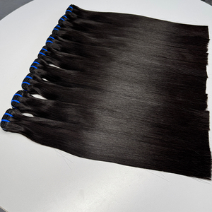 ผมตรงนุ่มสลวยแบบไหม  ผมแท้ตรงธรรมชาติ สีดำธรรมชาติ ปลายผมเต็ม น้ำหนัก 100 กรัม  ต่อผมแบบเร็ว - Product Image 3