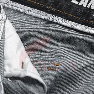 Pantalon cargo en jean personnalisé pour homme, coupe droite, décontracté, extensible, respirant, 100% coton, jean lavé - Product Image 5