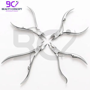 Coupe-ongles en acier inoxydable, outil de manucure professionnel, lame courbée à large ouverture, coupe-ongles durable et tranchant pour cuticules - Product Image 2