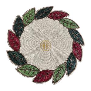 Manteles individuales con cuentas, alfombrilla redonda de algodón, Decoración de mesa hecha a mano de lujo, exportador directo de fábrica, proveedor artesanal al por mayor a granel, India - Product Image 2