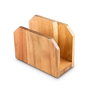 Nouveau support de mouchoirs multifonctionnel avec couvercle en bois d'acacia, organisateur de serviettes, conteneur, boîte à mouchoirs - Product Image 4